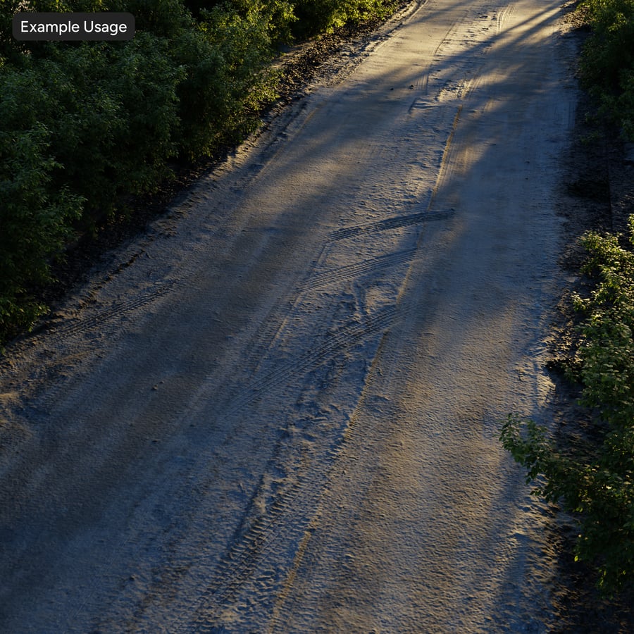 Compacted Dirt Road Texture, Grey Brown