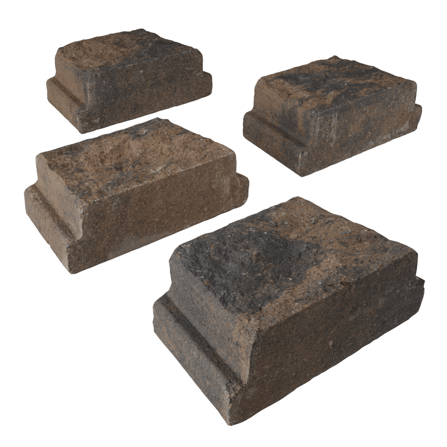 Distressed Concrete Edger Block Models, Brown