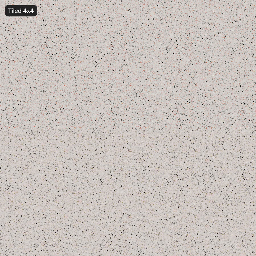 Textura Terrazzo Pôr do Sol Salpicado, Branco