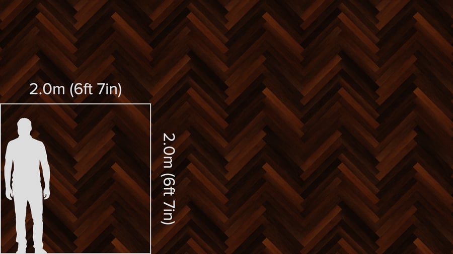 Herringbone Wood Flooring Texture, Dark Brown