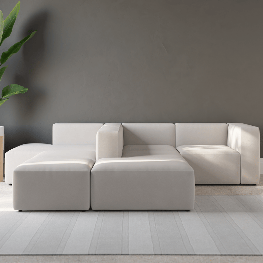 Modular Axis Sofa Model, White