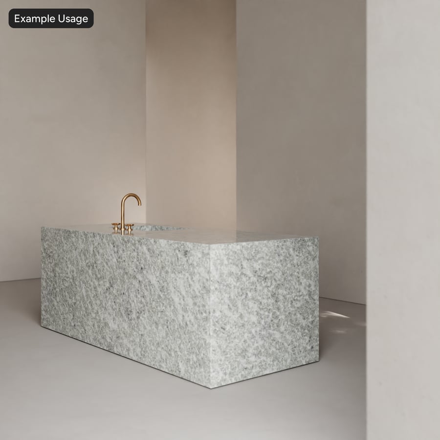 Polished Marble Stone Texture, Ashy Grey