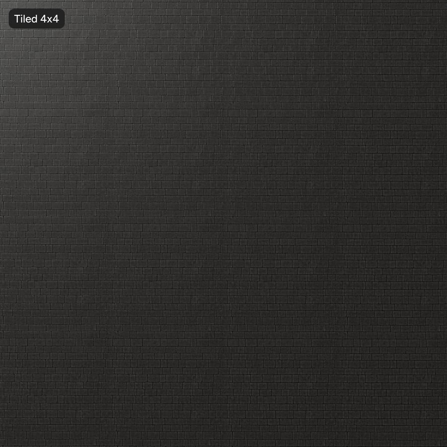 Running Concrete Paver Texture, Black