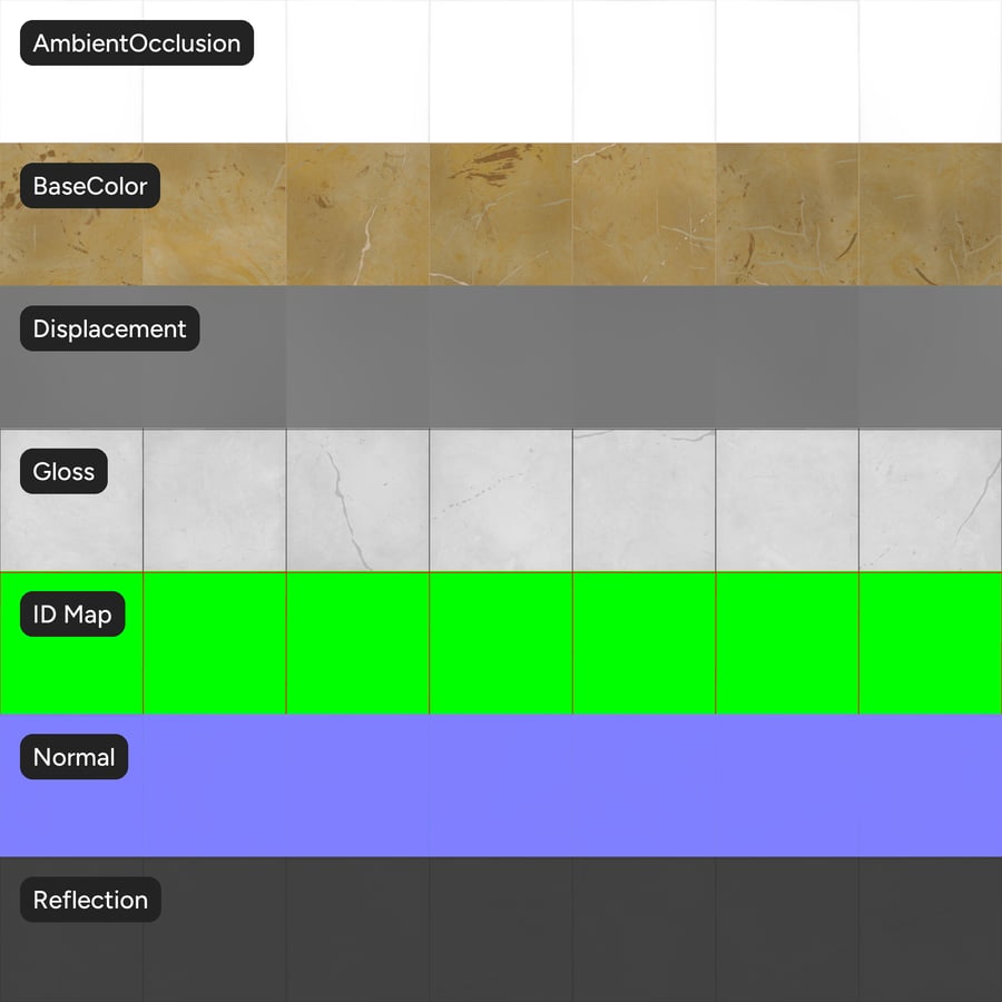 Quadratische matte Marmor-Fliesenstruktur, Gold