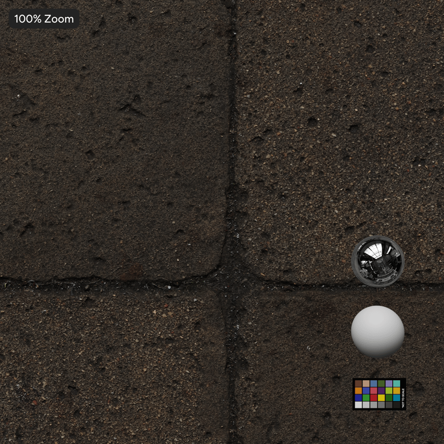 Pavimento de pedra desgastada com textura de tampa de furo de drenagem