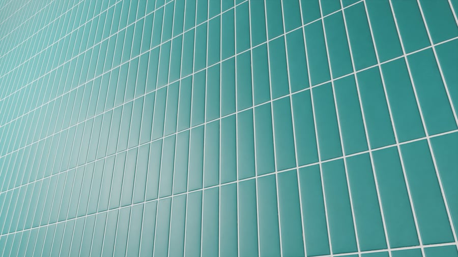 Matte Vertical Subway Tile Texture, Green