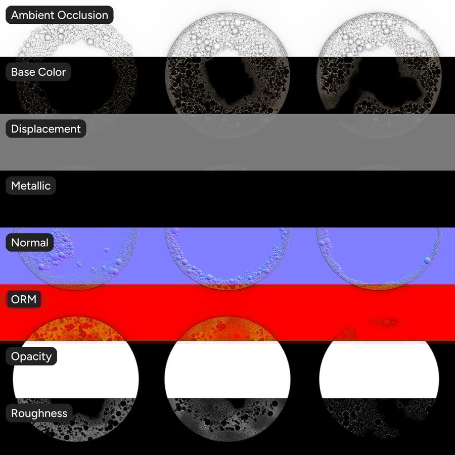 Coffee Foam Atlas Texture