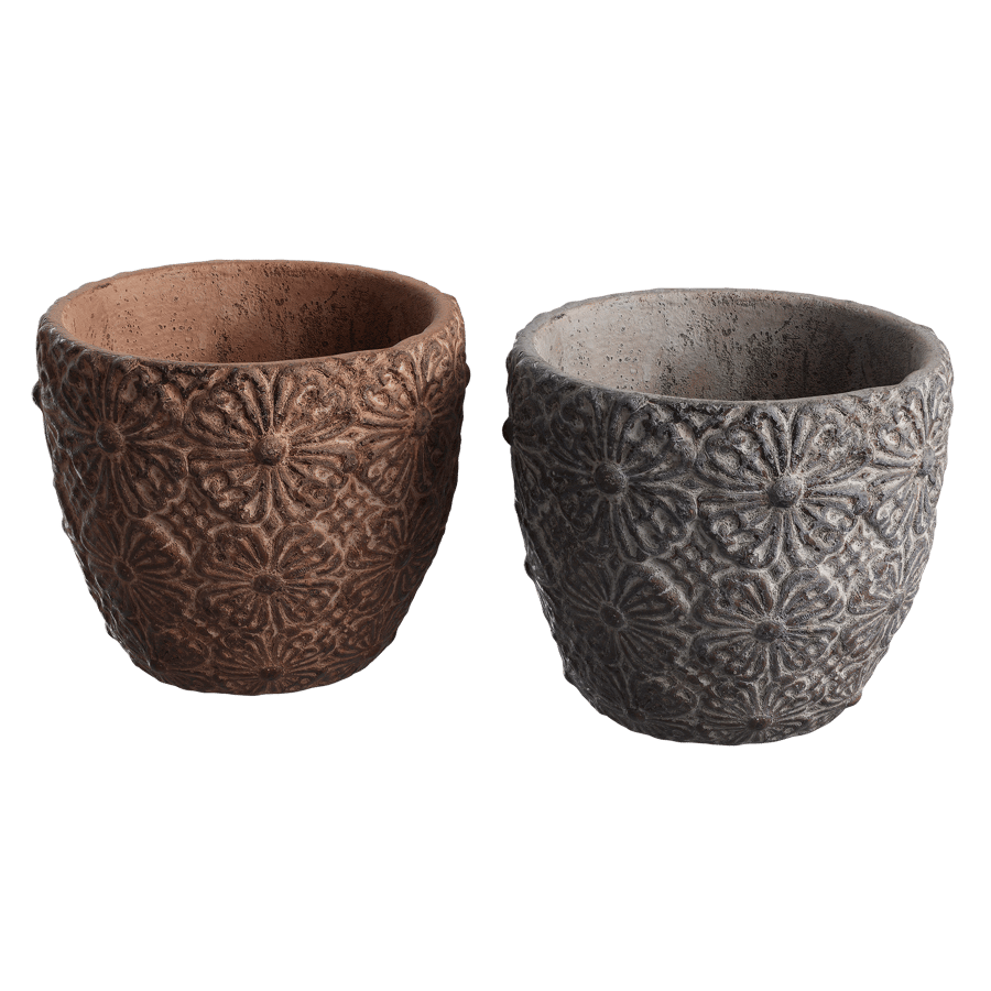 Small Floral Ceramic Pot Models
