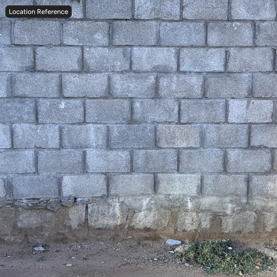 Concrete Cinder Block Wall Texture, Gray
