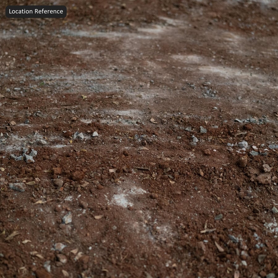 Loose Iron Rich Clay Ground Texture, Red Terracotta