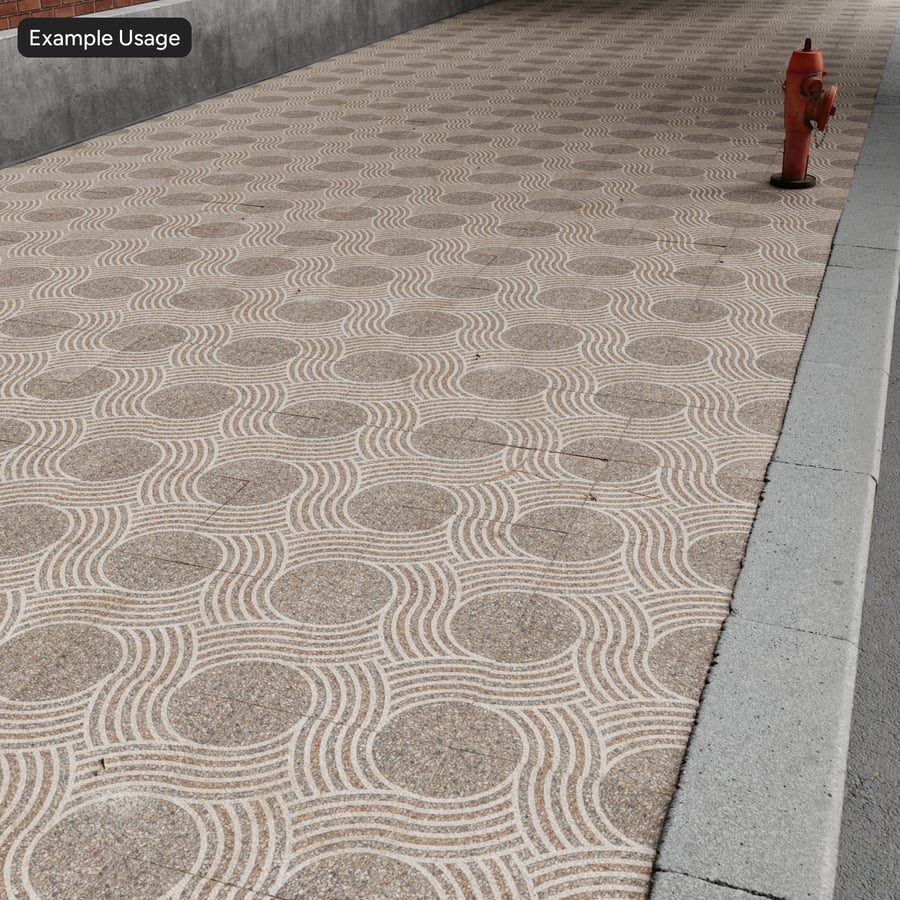 Mönstrad betongtextur för trottoarer