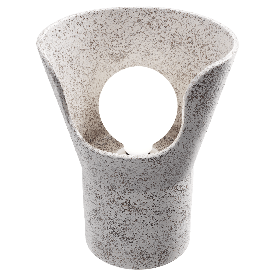 Eno Ceramic Xona Rock Lamp Model, White