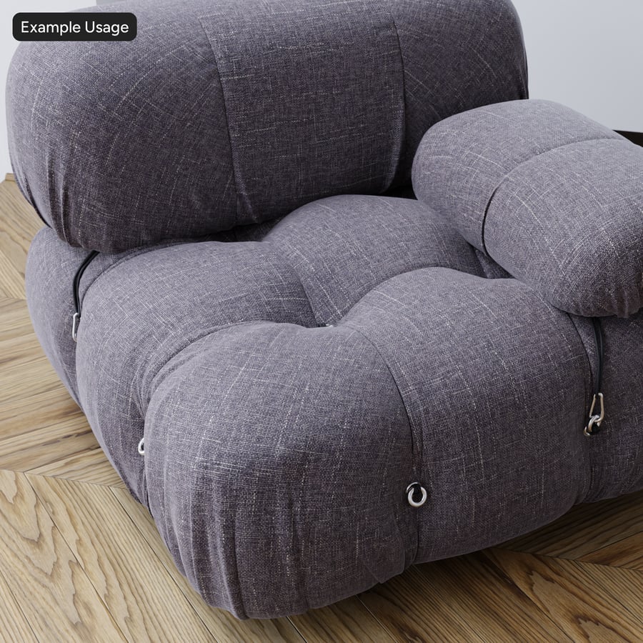 Linnen meubelstof structuur, grijs