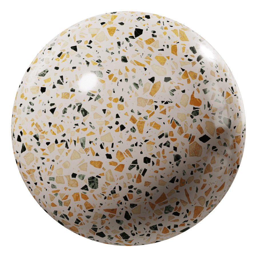 Speckled Citrus Terrazzo Texture, Beige