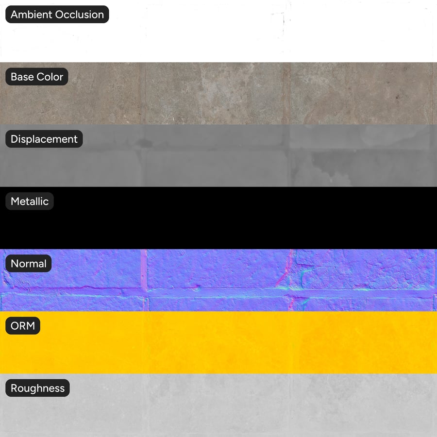 Weathered Large Format Stone Tile Texture, Light Grey