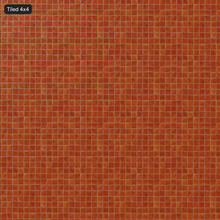 Textura de azulejo quadrado em terracota mate, vermelho alaranjado