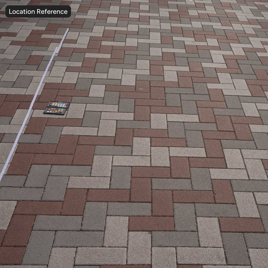 헤링본 콘크리트 포장재 텍스처, 멀티컬러