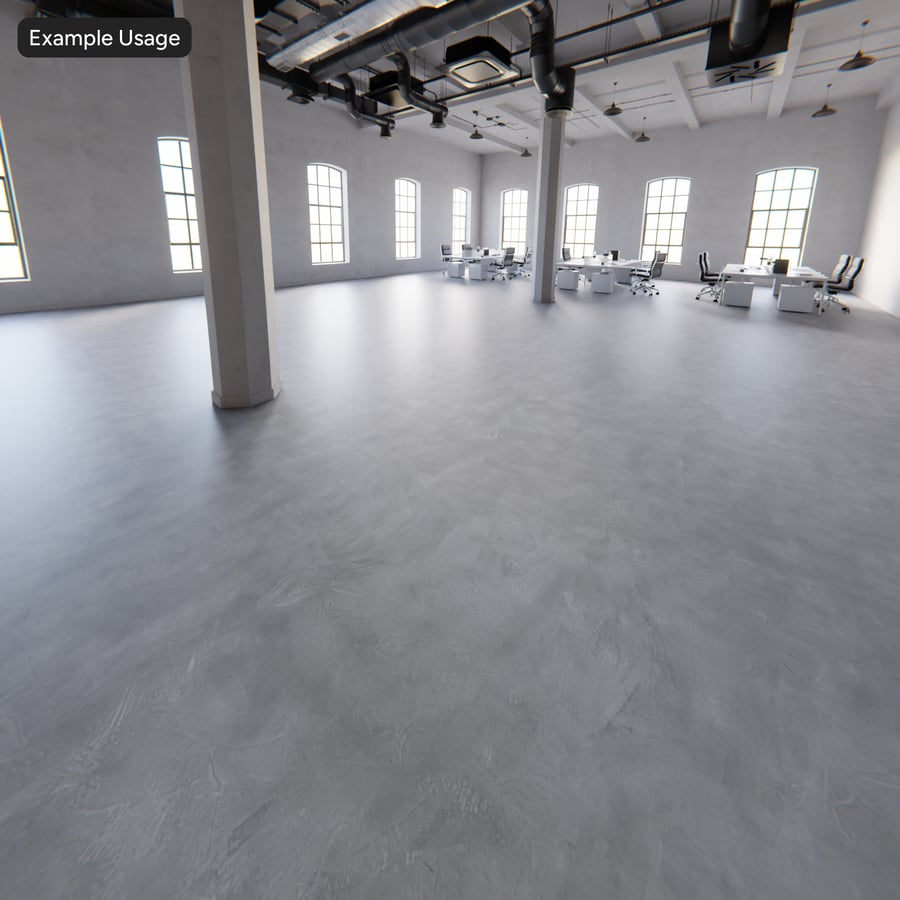Glad afgewerkte microcement betontextuur, lichtgrijs