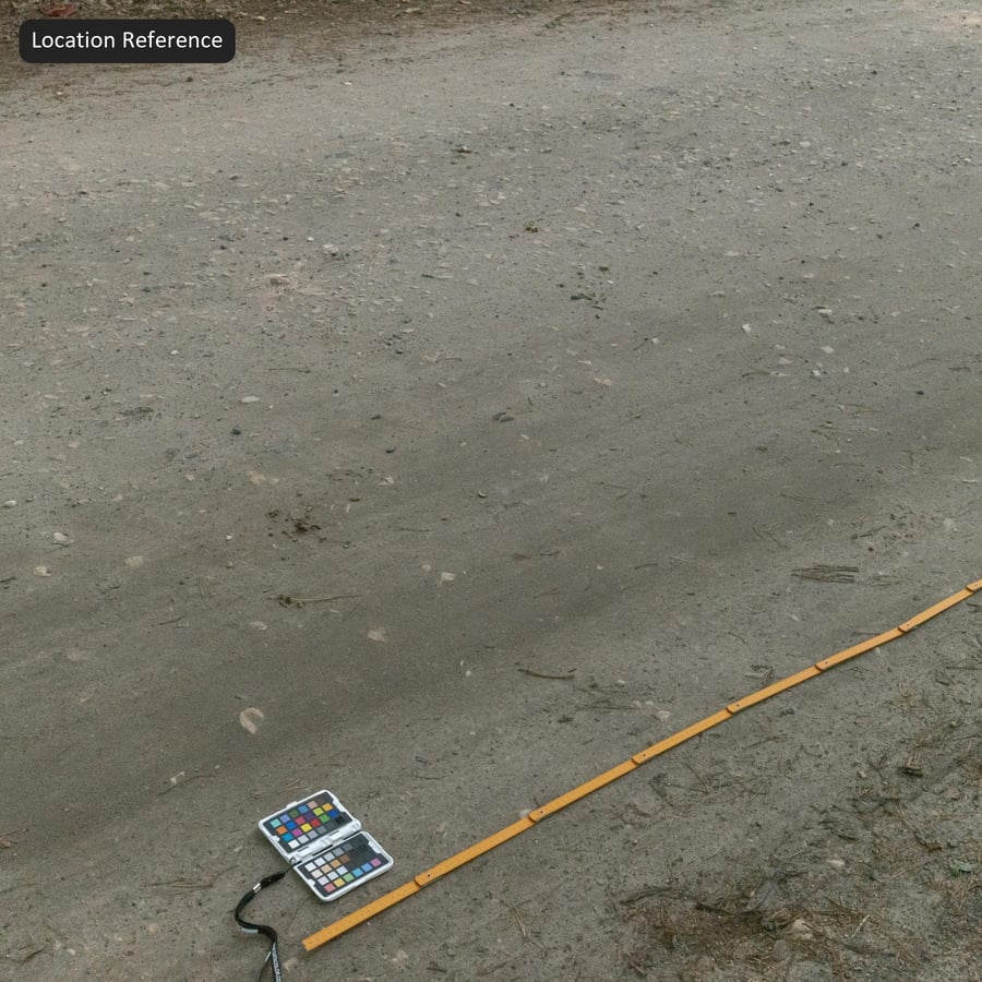 비포장 도로의 자갈 텍스처