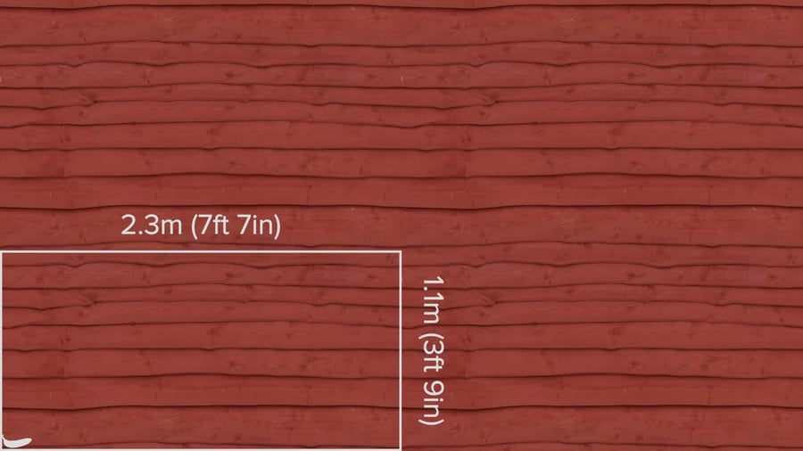 Painted Wood Paneling Texture, Red