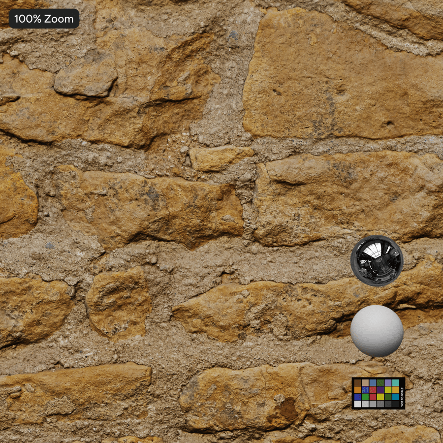 Texture murale en pierre de taille usée, jaune