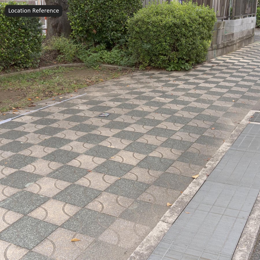 Granulats décoratifs Texture de pavé, damier