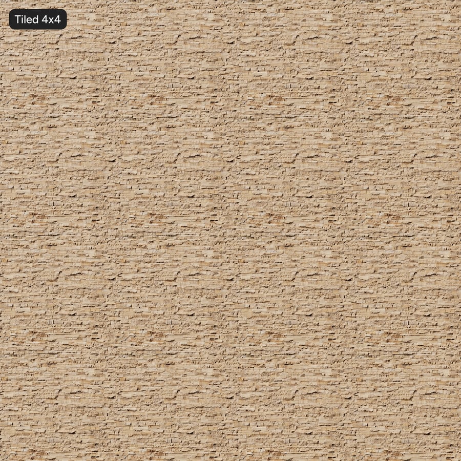 Rough Cut Sandstone Wall Texture, Beige