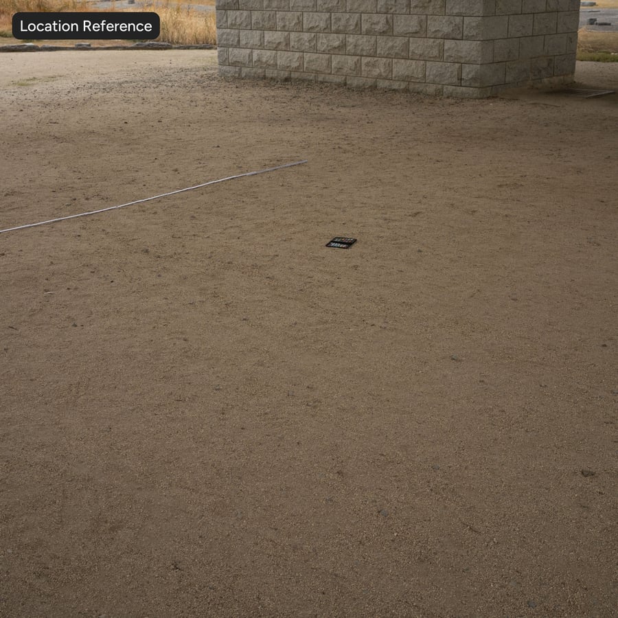 Textura de cascalho em estrada de areia