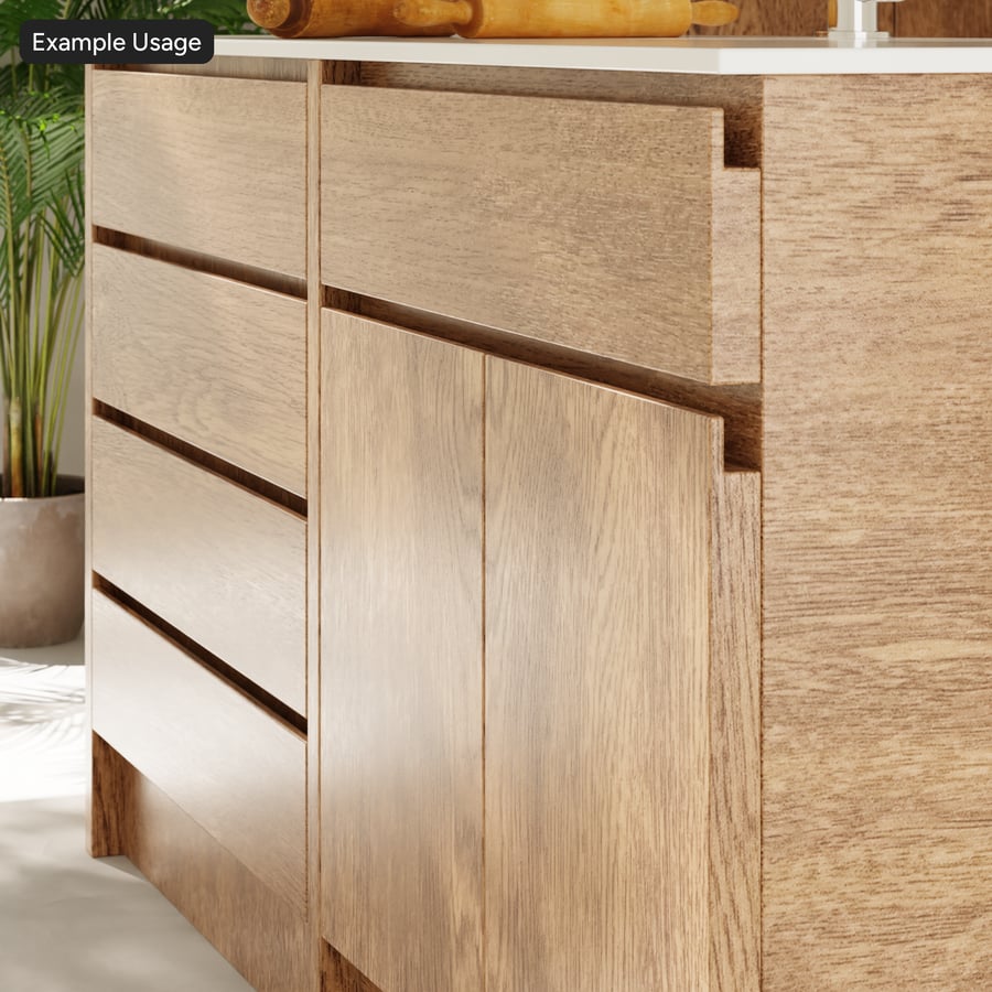 Random Match Oak Wood Veneer Texture, Light Brown
