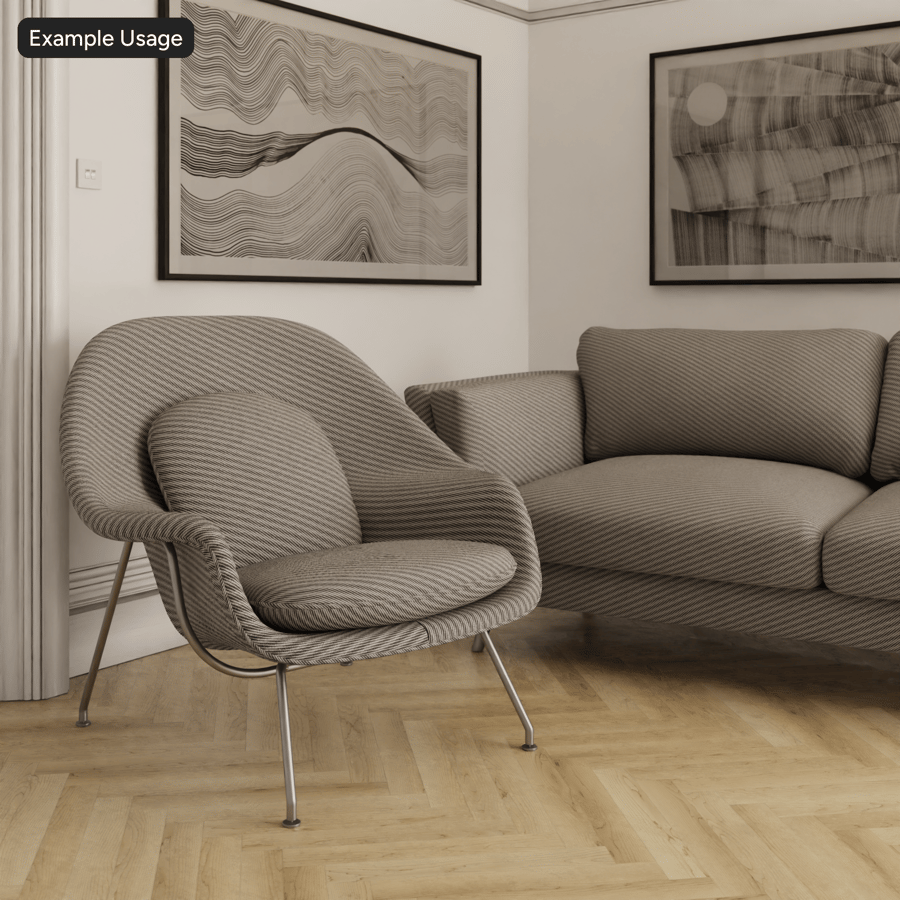 Ripple Weave klädsel tyg textur, grå