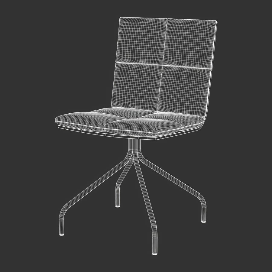 Réplica da cadeira Plyfold elegante, preta
