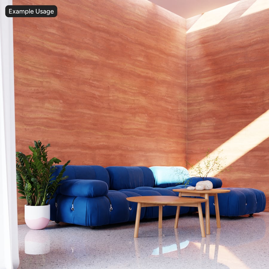 Clay Rammed Earth Texture, Red