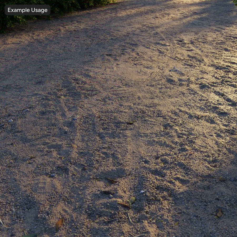 Мусор на гравии