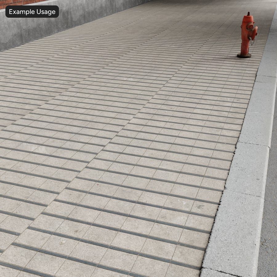 Textura de pavimento pavimentado com desvio alinhado, cinzento e preto