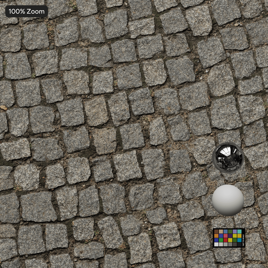 Worn Grid Cobblestone Texture