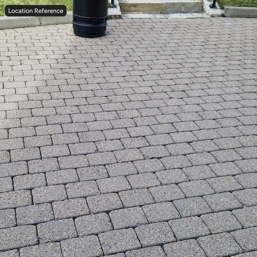 Geaggregeerde lopende beton vierkante bestratingsteen textuur