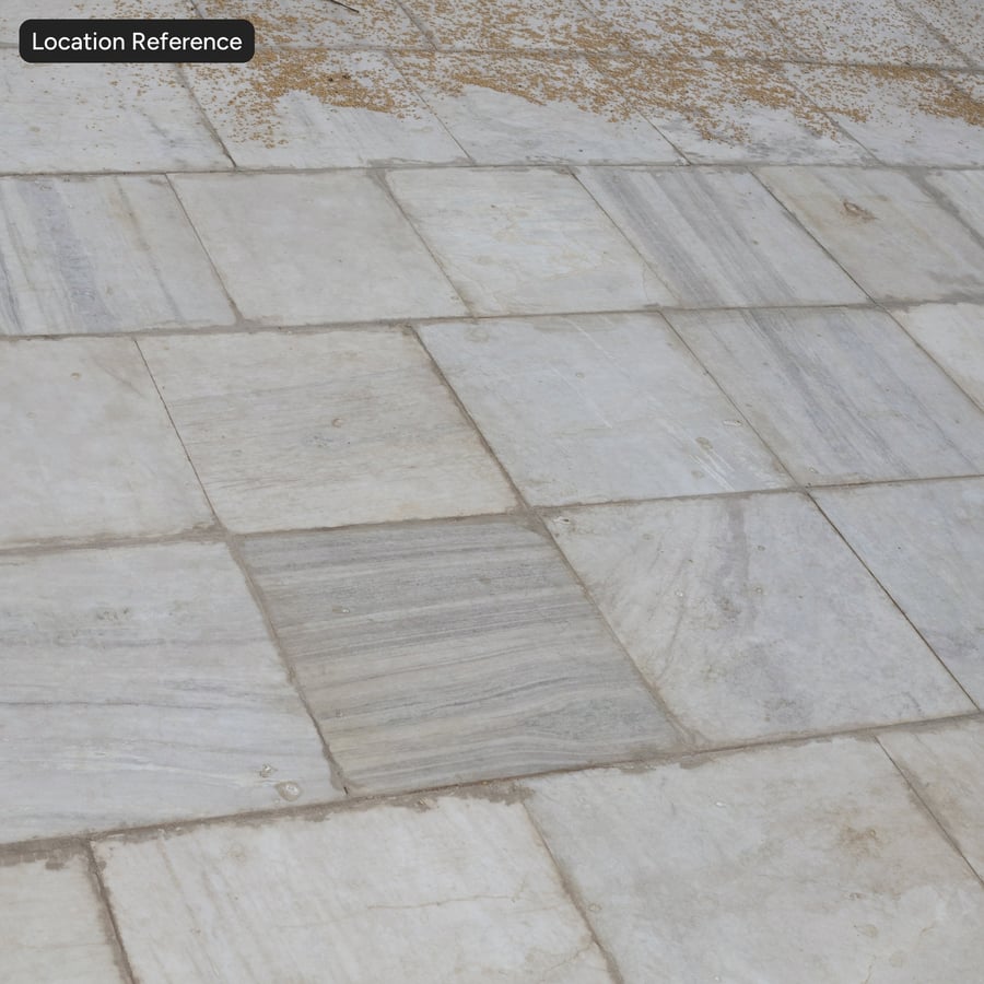 Kirli Mermer Taş Karo Dokusu