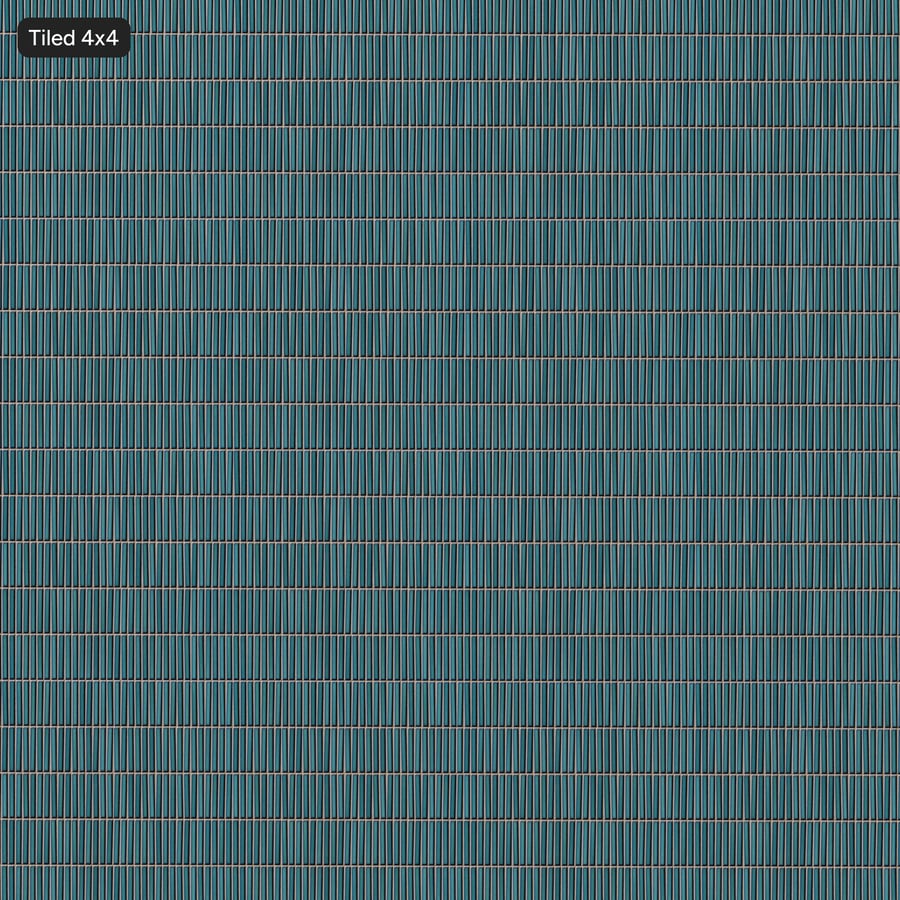 Yubi Cerámica Textura Azulejo Brillante, Azul Moteado