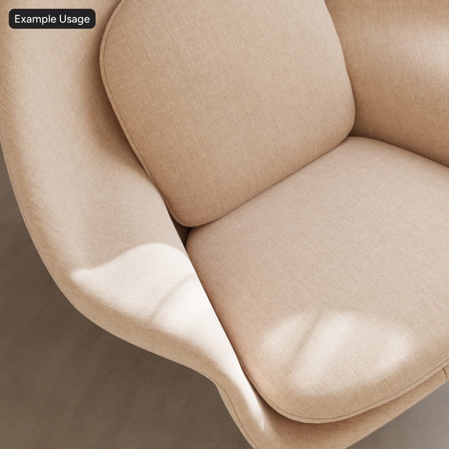 Heathered Chenille Fabric Texture, Beige
