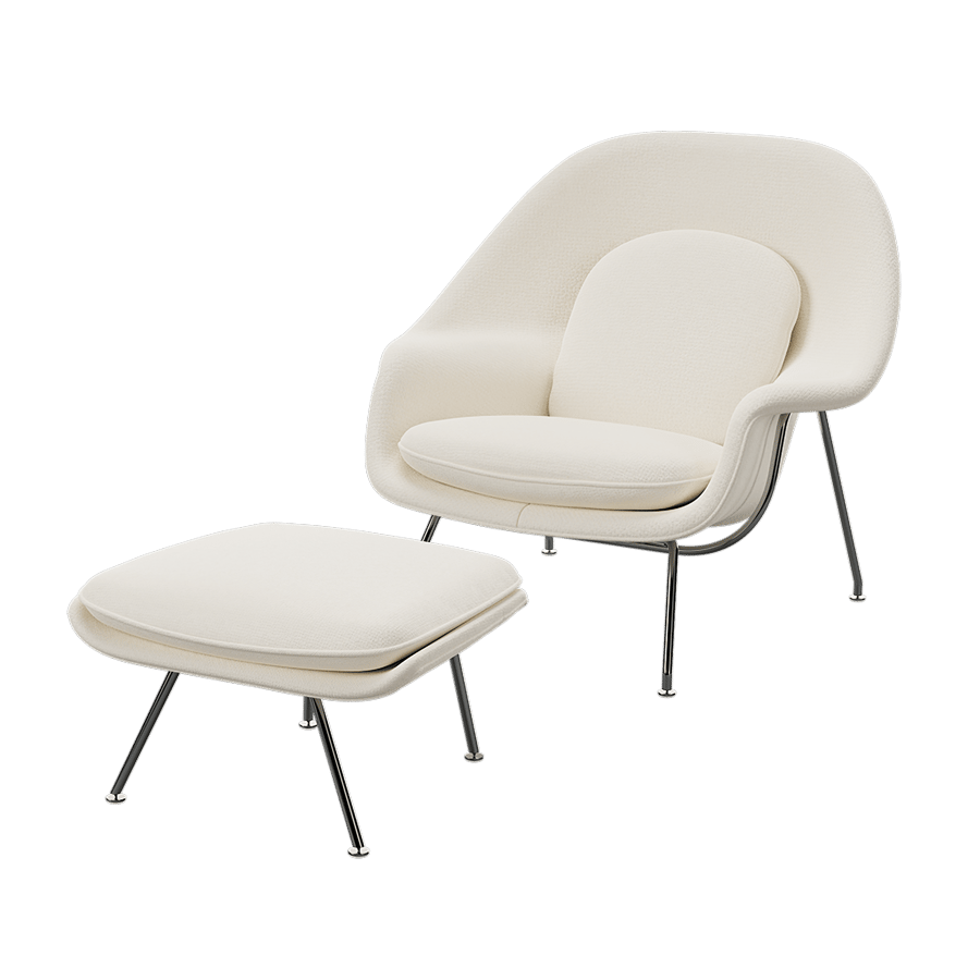 Replica Eero Sanguine Armchair Model, White