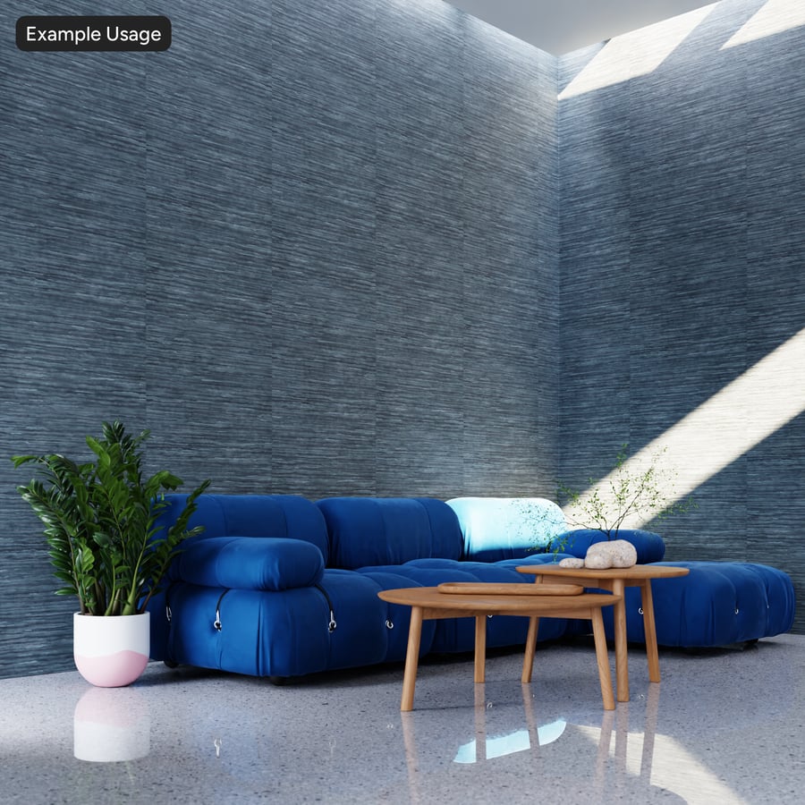 Cattail Grasscloth Textile Wallpaper Texture, Dark Gray