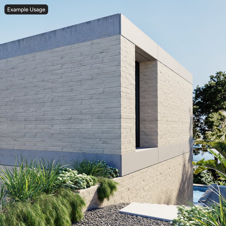 Agregado de textura de tijolo de ligação corrida, Bege