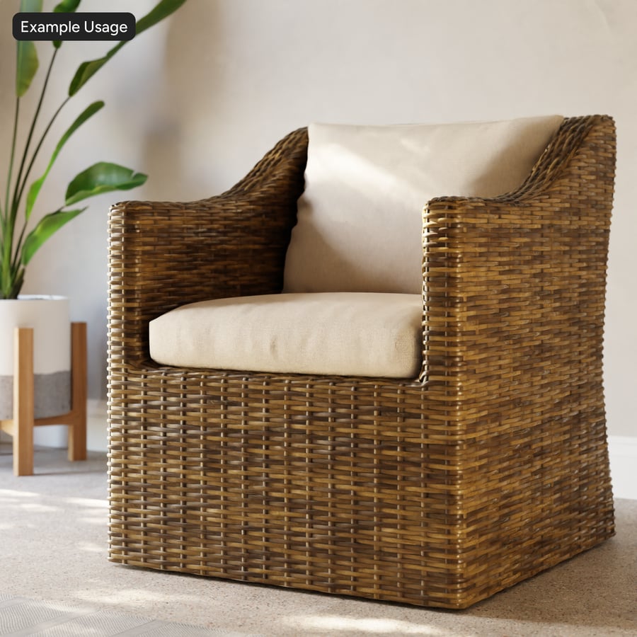 Textura de tecido de rattan, castanho frio