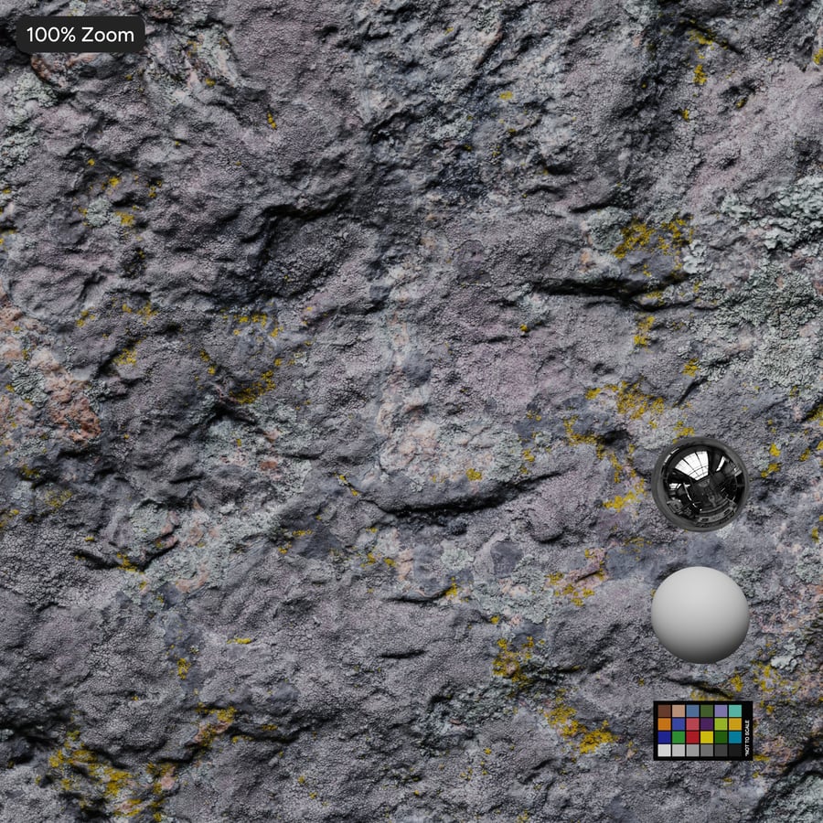 Slightly Mossy Rock Texture