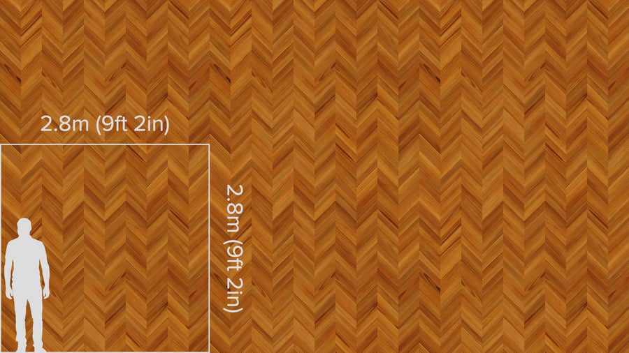 Natural Chevron Pattern Teak Wood Flooring Texture