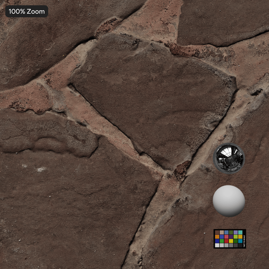 낡은 깃대석 패버 텍스처, 레드