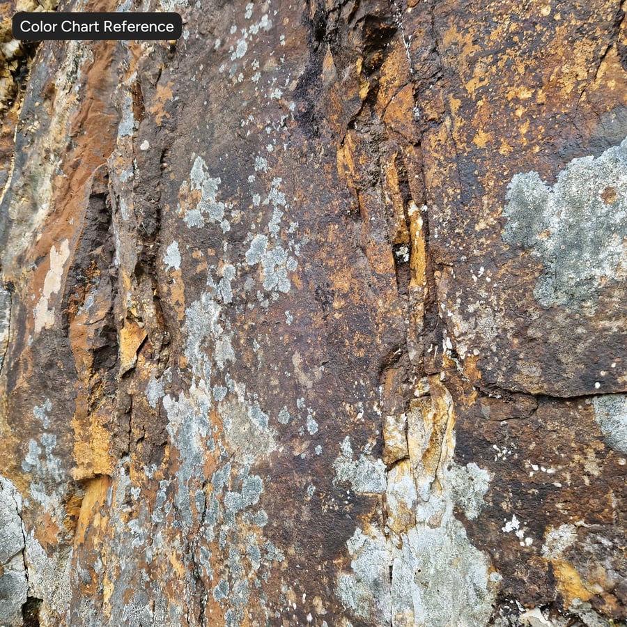 Textura de rocha mineral em camadas, multicolorida