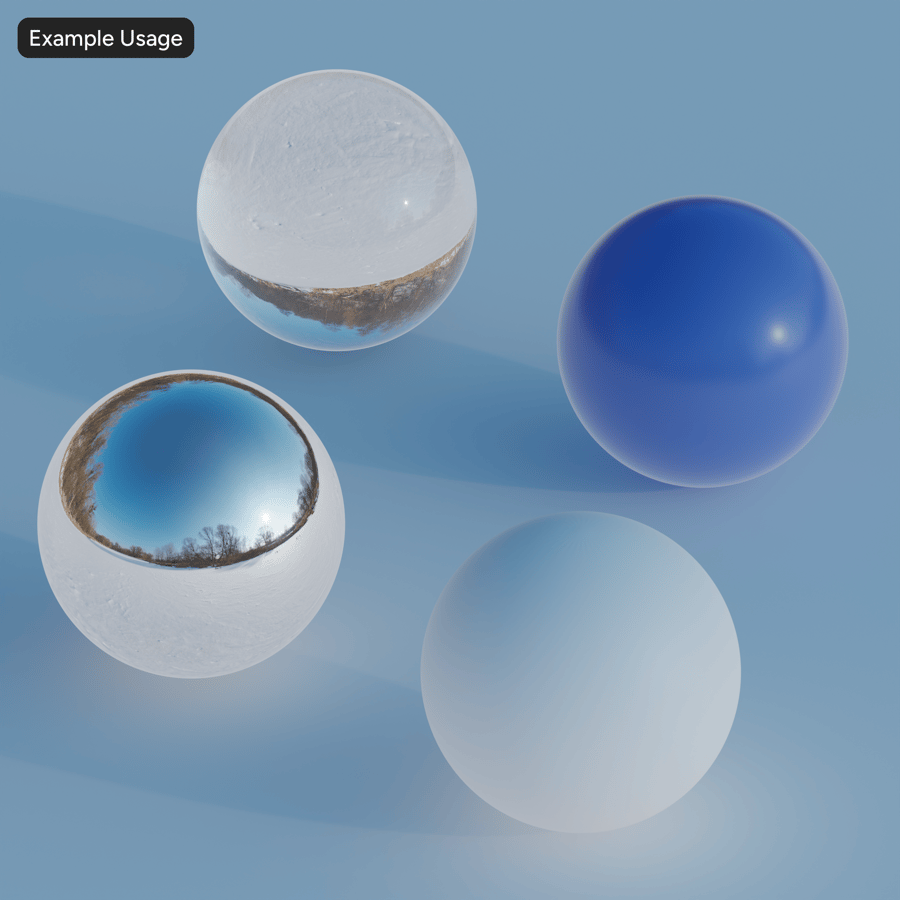 Snötäckt frusen damm HDRI, klar vinterhimmel