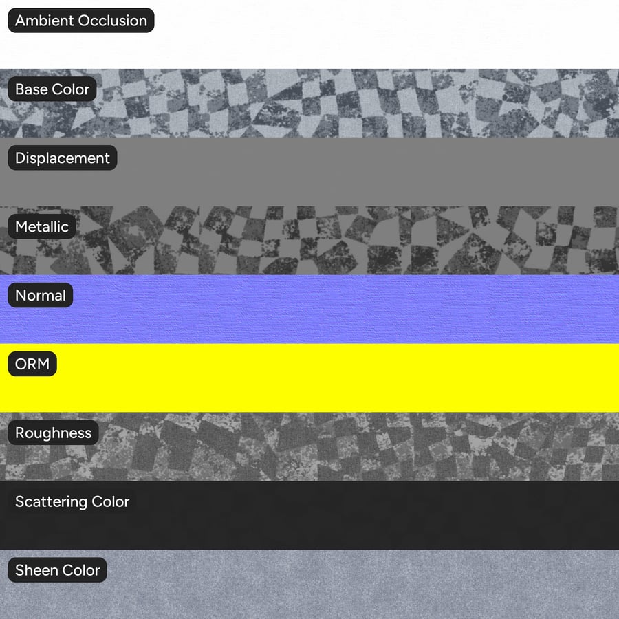 Geometric Patterned Upholstery Fabric Texture, Gray