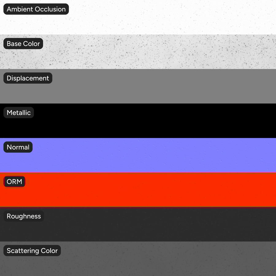 斑点釉セラミック陶器の質感、ホワイト＆グレー